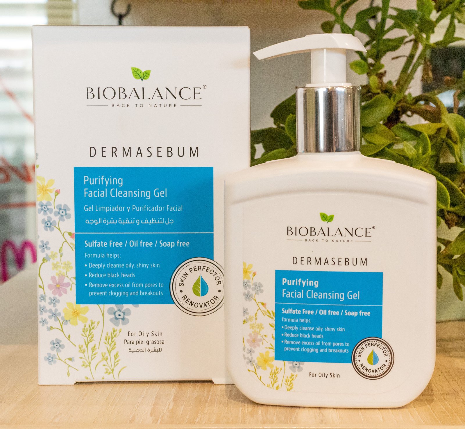 Derma sebum purifying facial cleansing gel